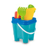 Jeu de plage seau accessoires château fort-18cm