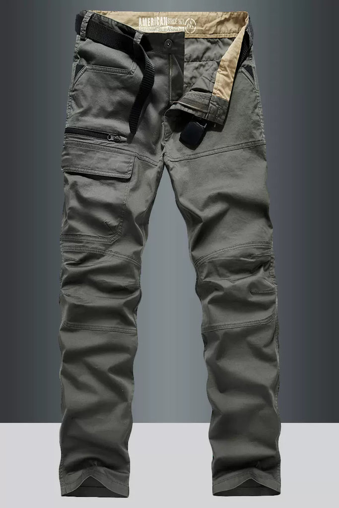 Importé - Pantalon Homme Décontracté Ample Multi-Porches En Coton