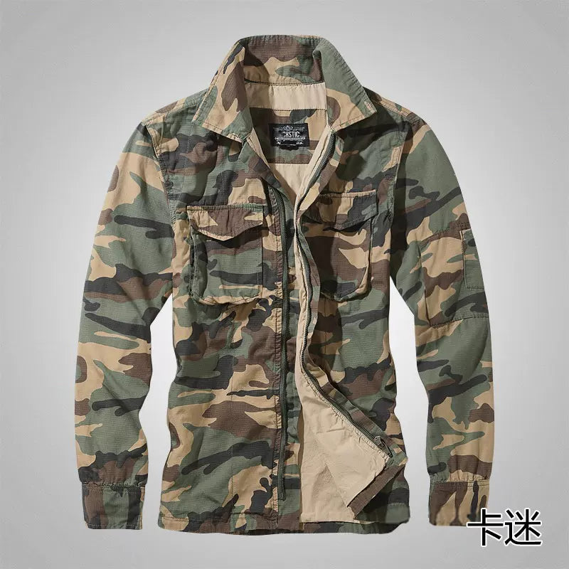 Importé - Jacket Camouflage Coton Lourd Homme Double Manche Longue