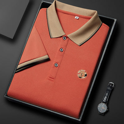 Importé -  T-Shirt Polo Homme Manches Courtes Décontracté En Coton