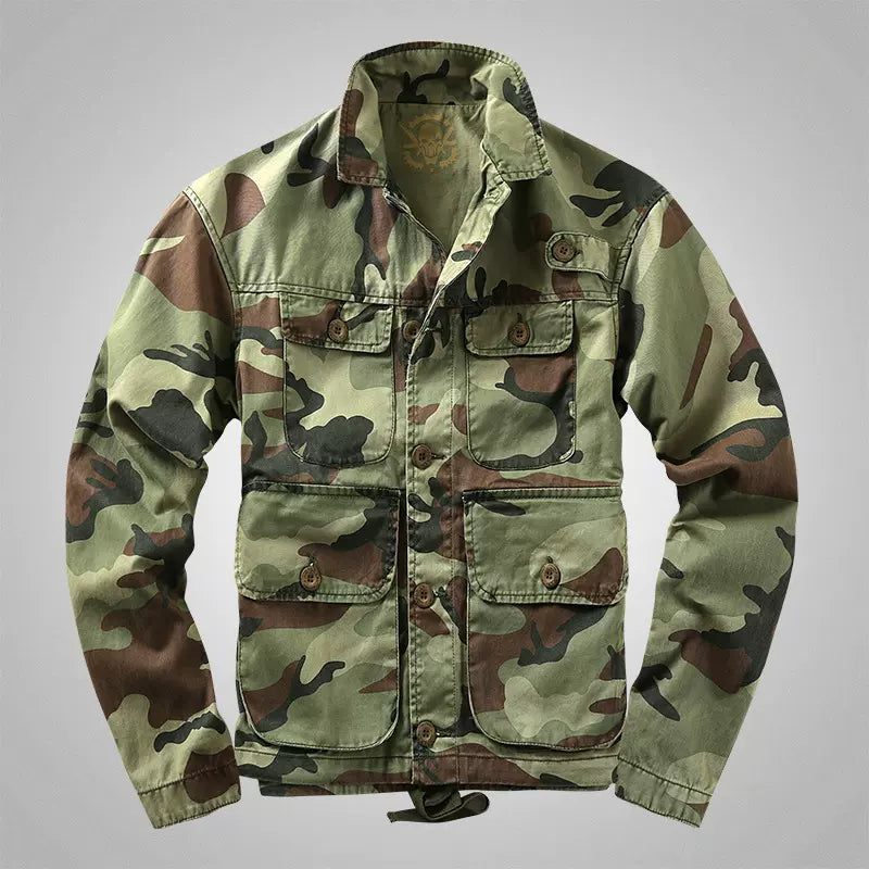 Importé - Jacket Camouflage Coton Lourd Homme Manche Longue