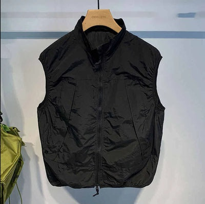 Importé - Chemise Pull Homme Style Gilet Multi-Poches Sans Manches