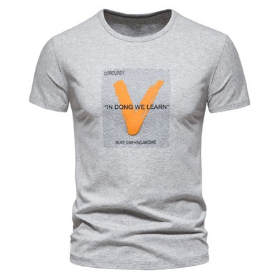 Importé - T-Shirt Hommes Décontractés Manches Courtes En Coton Elastique