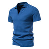 Importé - T-Shirt Polo Coton Hommes Décontractés Col V