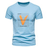 Importé - T-Shirt Hommes Décontractés Manches Courtes En Coton Elastique