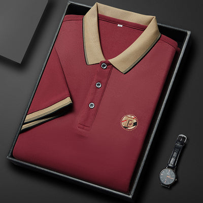 Importé -  T-Shirt Polo Homme Manches Courtes Décontracté En Coton