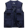 Importé - Gilet en Polyester pour Homme Slim Multi-Poches Sans Manches