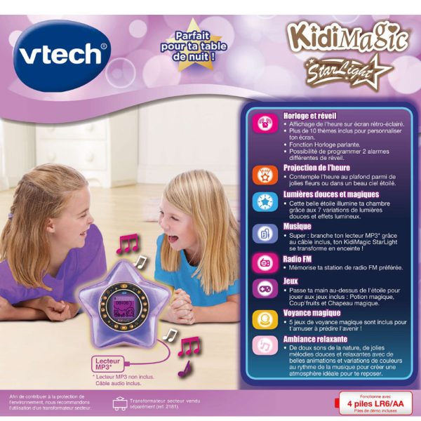 VTECH-KIDI MAGIC STARLIGHT-9EN1-VIOLET+6ANS