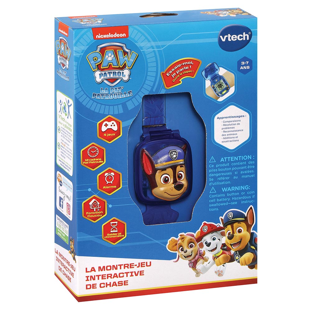 VTECH-PAT PATROUILLE LA MONTRE-JEU INTERACTIF+3ANS