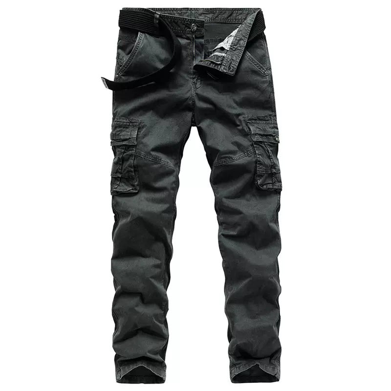 Importé - Pantalon Cargo Homme Pur Coton Slim Décontracté
