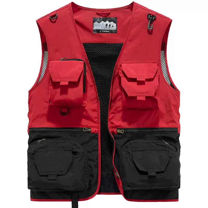 Importé - Gilet Homme Gilet Multi-Poches Sans Manches