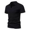 Importé - T-Shirt Polo Coton Hommes Décontractés Col V
