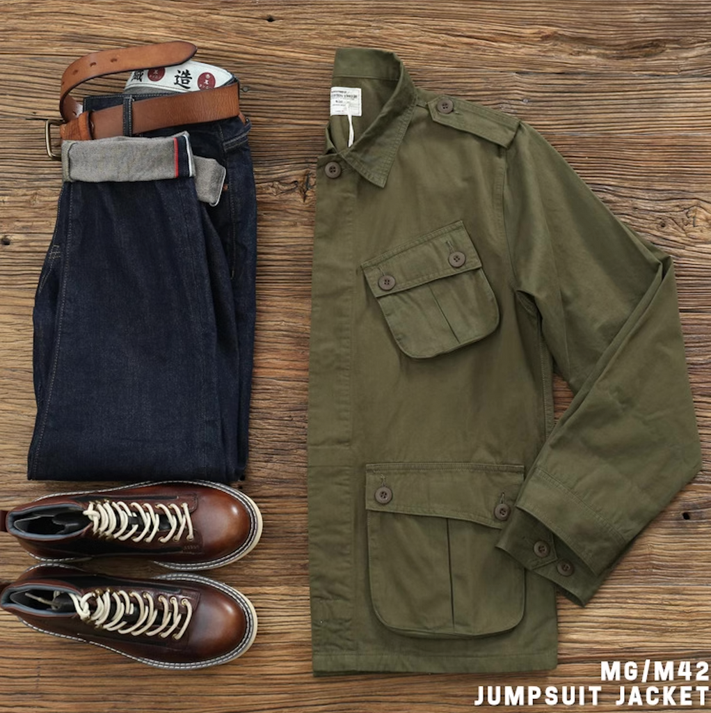 Importé - Chemise Jacket Coton Lourd Homme Manche Longue