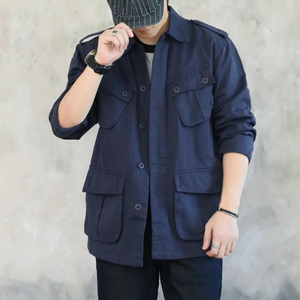 Importé - Chemise Jacket Coton Lourd Homme Manche Longue