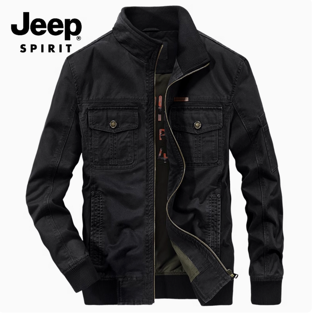 Importé - JEEP SPIRIT Jacket Coton Jean Lourd Manche Longue