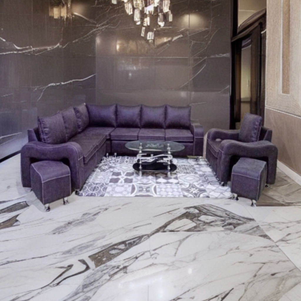 Salon Angle Picage - 7 Places + 2 Poofs