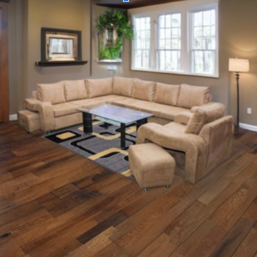 Salon Angle Picage - 7 Places + 2 Poofs