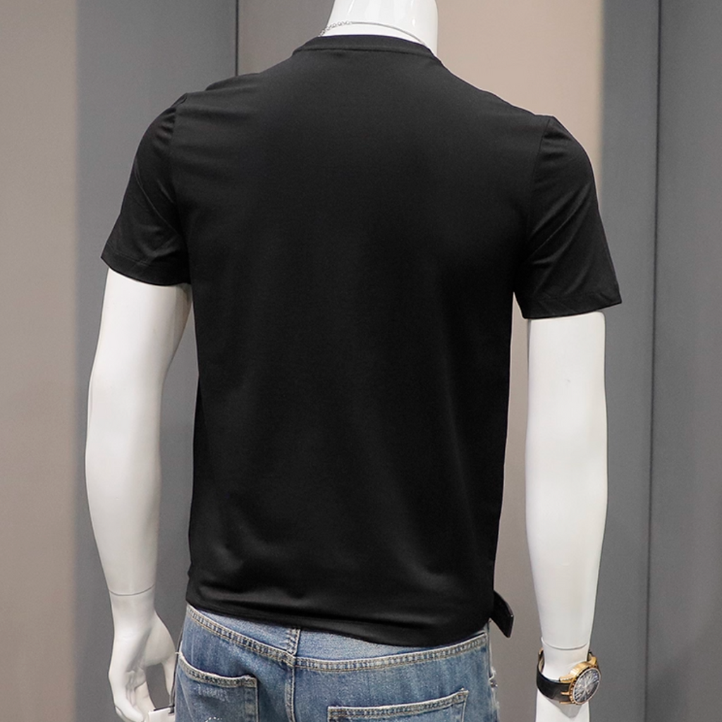 Importé - T-Shirt Coton Imprimé Homme Décontracté Manche Courte