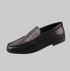 SOLDÉ - Mocassins Britannique Cuir Véritable Noir RESTE 1