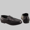 SOLDÉ - Mocassins Britannique Cuir Véritable Noir RESTE 1