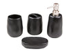 Accessoires sdb en Faience x4pcs-Noir-ASST