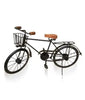 Bicyclette Décorative en Métal-47cm-Noir-Dore