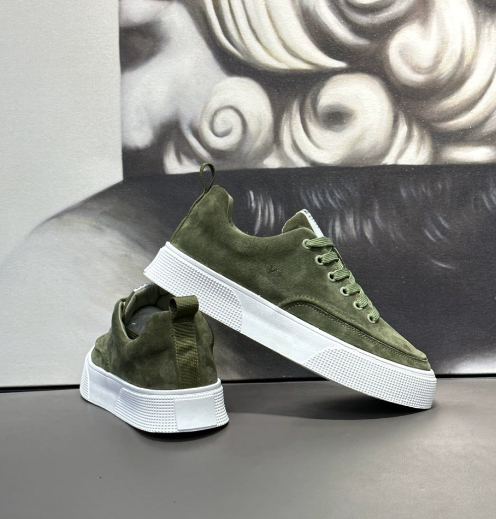 Importé - Chaussure Homme Cuir Nubuck Baskets Sport