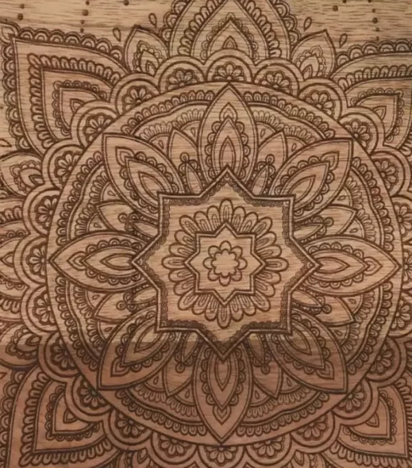 Planche a Découper Rond en Bois de Mangue Ronde +Manche