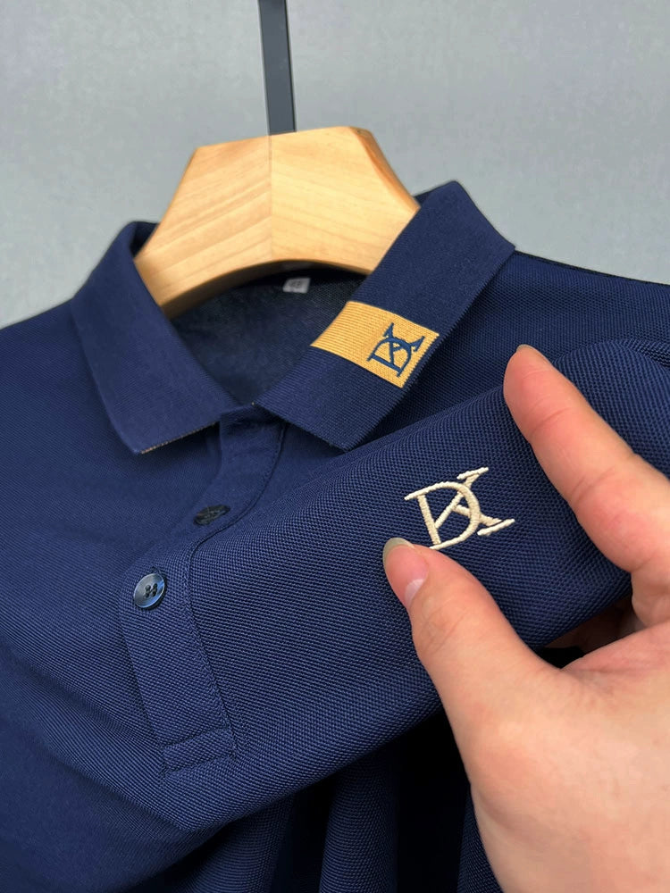 Importé - Polo Brodé Homme Manche Longue