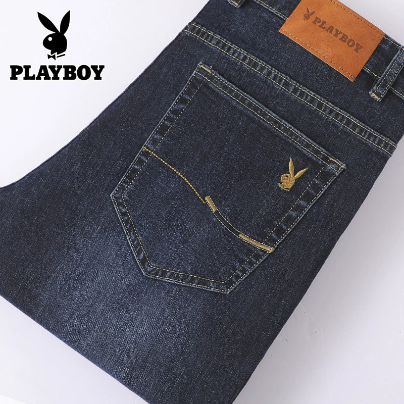 Importé - Playboy Pantalon Jean Stretch Homme Décontracté