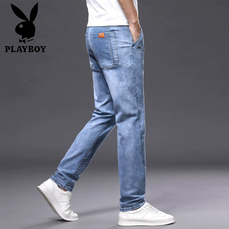 Importé - Playboy Pantalon Homme Jean Stretch Slim Fit