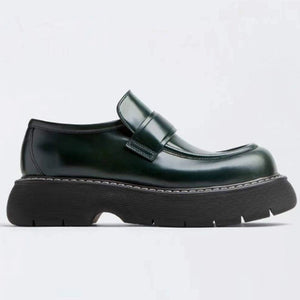 Importé - Chaussure Homme Mocassin En Cuir Verni Décontractées Tendance