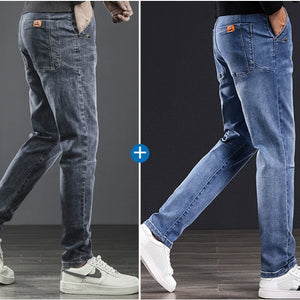 Importé - Lot 2x Pantalons Jeans Coton Homme Slim Stretch