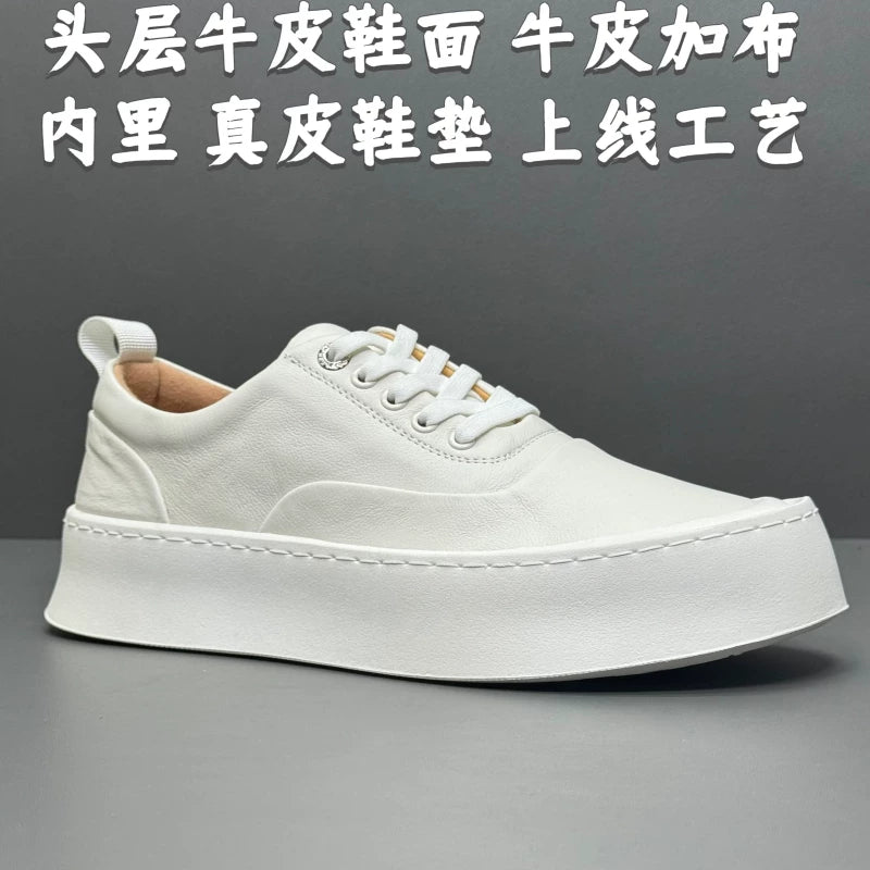 Importé - Chaussure Homme Sport Baskets à Lacets En Cuir