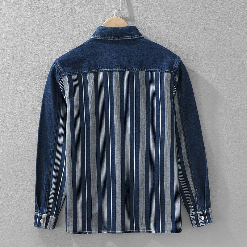 Importé - Chemise Veste Homme En Coton 100%  Manches Longues Tendance