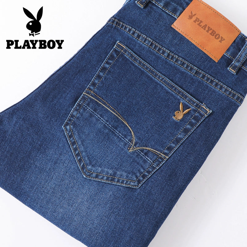 Importé - Playboy Pantalon Jean Stretch Homme Décontracté