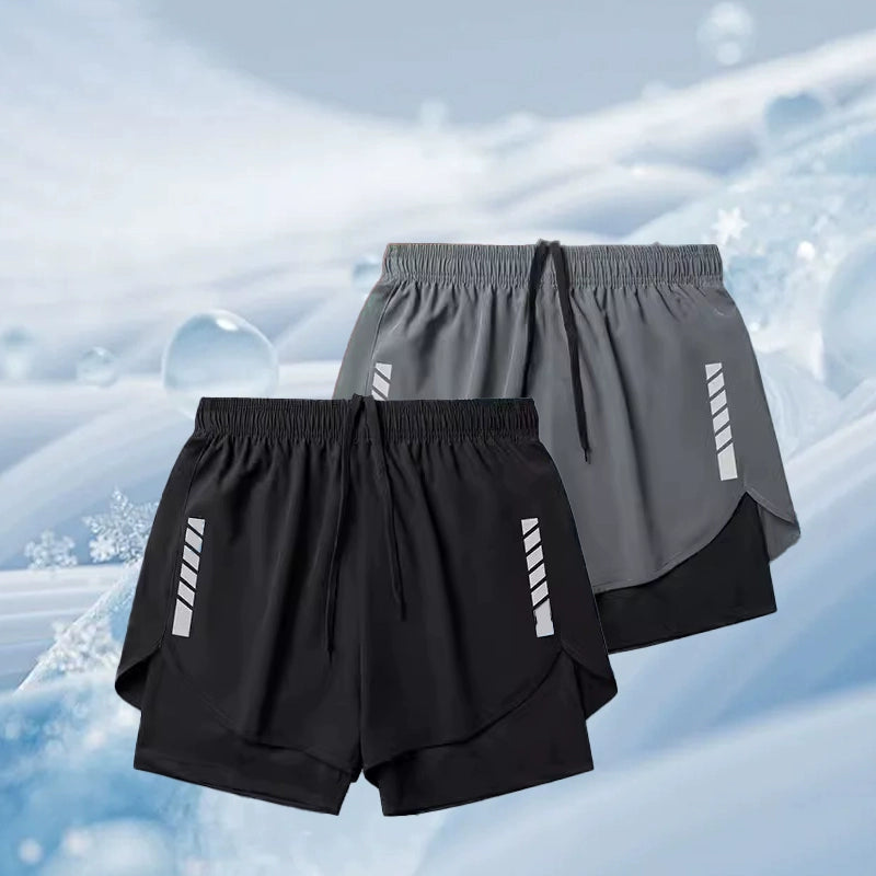 Importé - Short Sport Homme  Décontracté Style Fitness En Soie Glacée