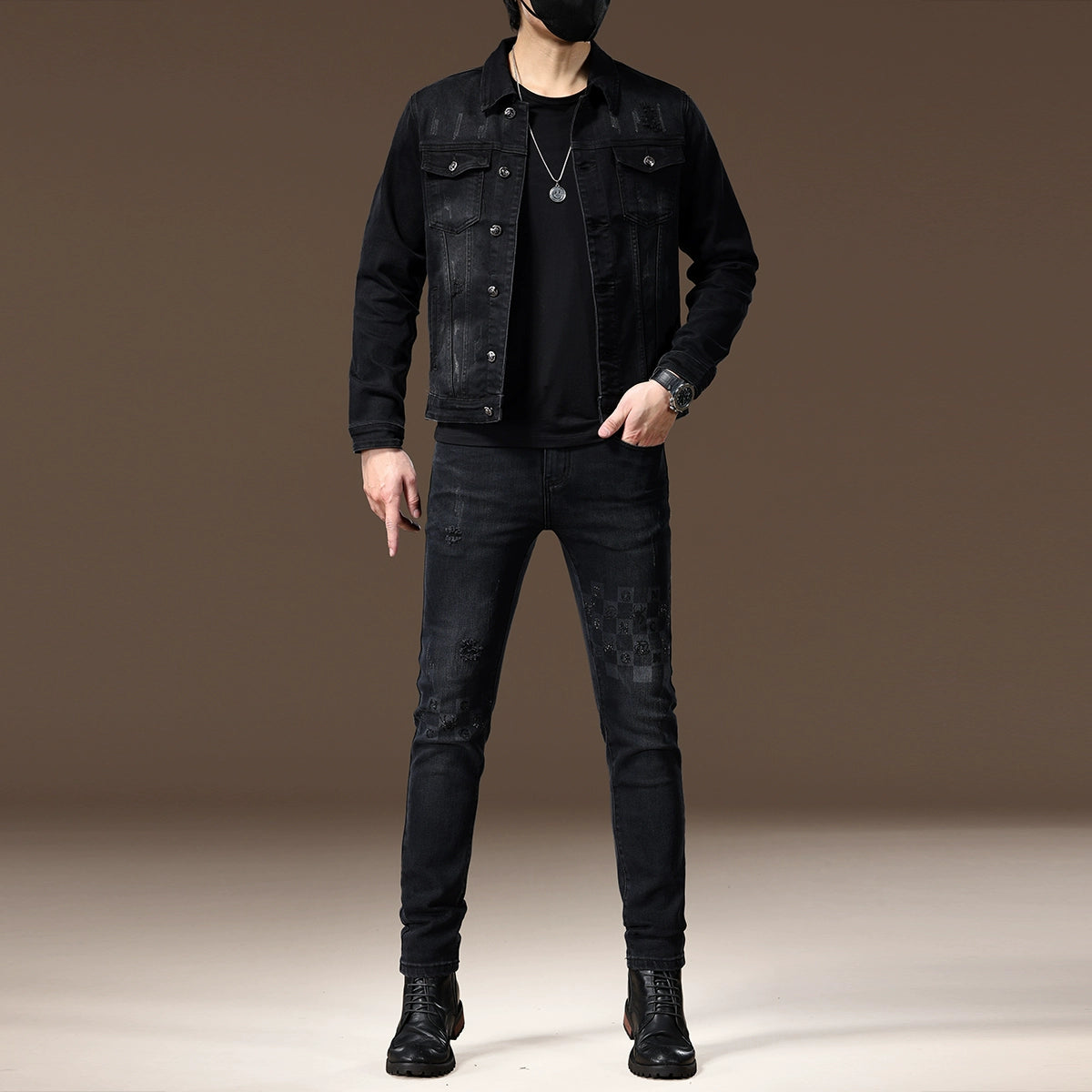 Importé - Ensemble Jacket Homme En Jean