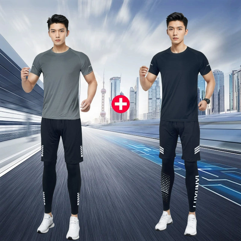 Importé - Ensemble Sport Homme fitness Décontractés Lot 2 A 3 Pièces
