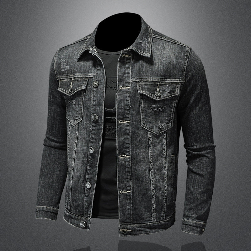 Importé - Jacket Coton Jean Homme Manche Longue