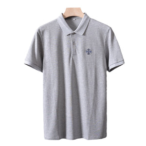 Importé - Polo Brodé Homme Décontracté Manches Courtes