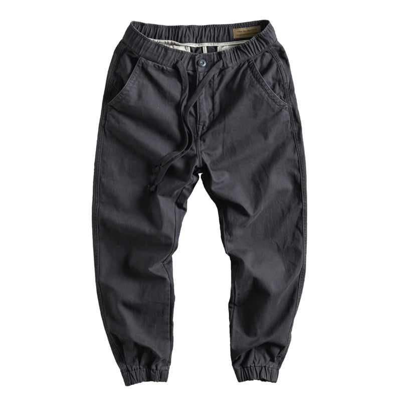 Importé - Pantalon Cargo Pur Coton Homme Rétro Décontracté