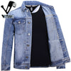 Importé - Jacket Veste Jean Homme A Manches Longues En Pur Coton