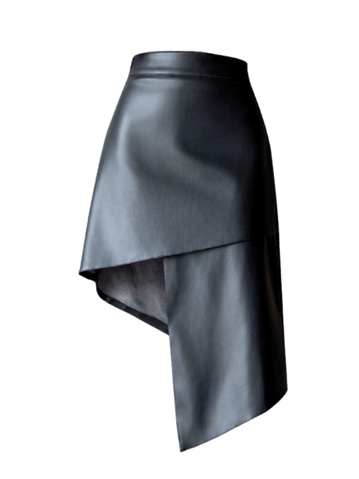 Importé - Jupe En Cuir Femme Style Taille Haute