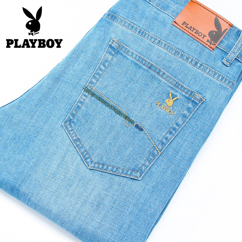 Importé - Playboy Pantalon Jean Stretch Homme Décontracté