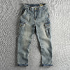 Importé - Pantalon Jean cargo Homme Tendance Style Rétro