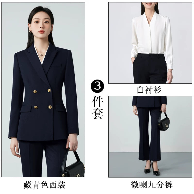 Importé - Ensemble Tailleur Femme 2-3 Pièces Slim Fit Premium