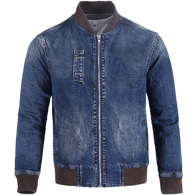 Importé - Jacket Cardigan Jean Homme A Manches Longues