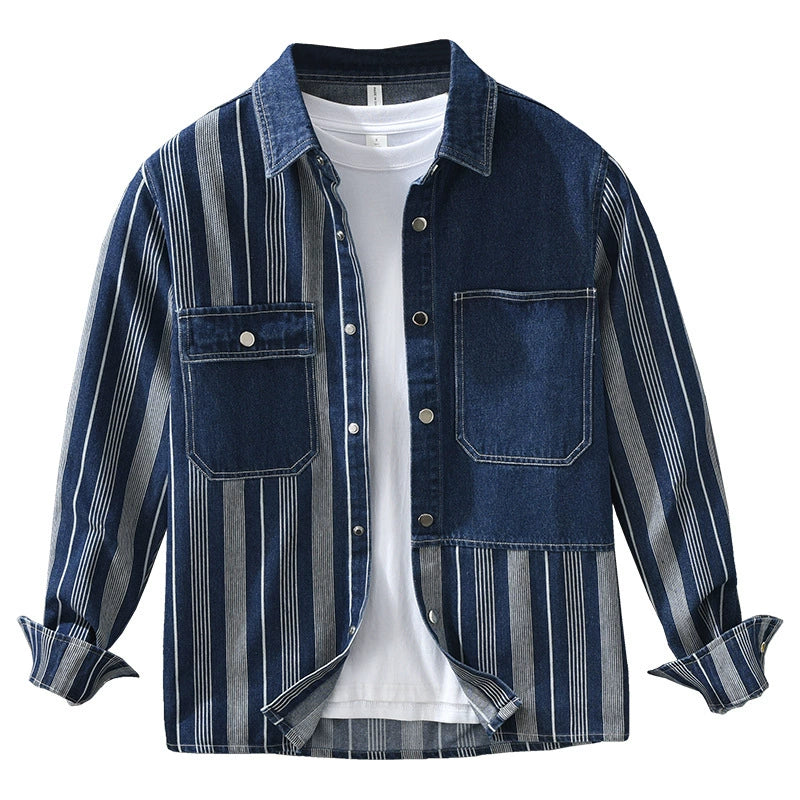 Importé - Chemise Veste Homme En Coton 100%  Manches Longues Tendance