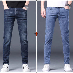 Importé - Lot 2x Playboy Pantalon Homme Jean Slim Décontracté En Stretch